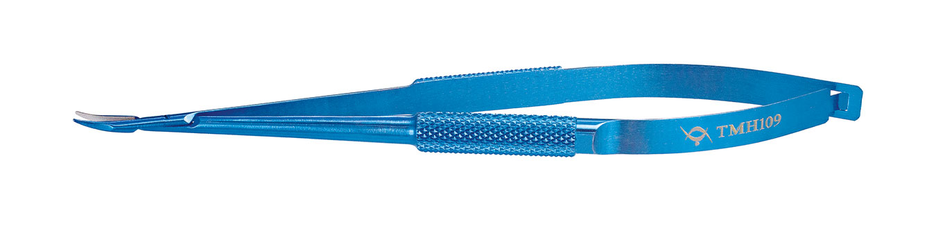 TMH109 BARRAQUER NEEDLE HOLDER CURVED,  TITANIUM