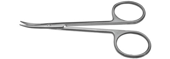 TMS604 SHORT BLADE SCISSORS CURVED