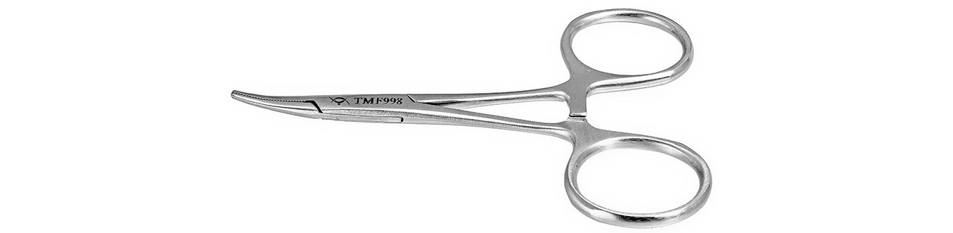TMF998 HEMOSTATIC FORCEPS CURVED