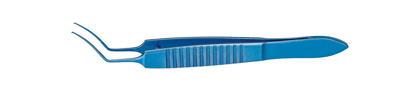 TMF130 UTRATA CAPSULORHEXIS FORCEPS  CURVED, TITANIUM