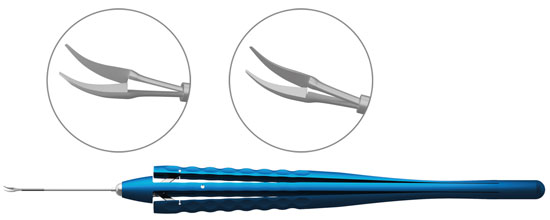 TMV402M CURVED SUBRETINAL SCISSORS