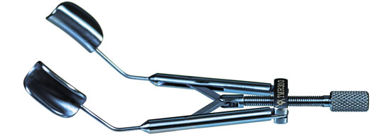 TMR310 KERSHNER ADJUSTABLE EYE SPECULUM SOLID
