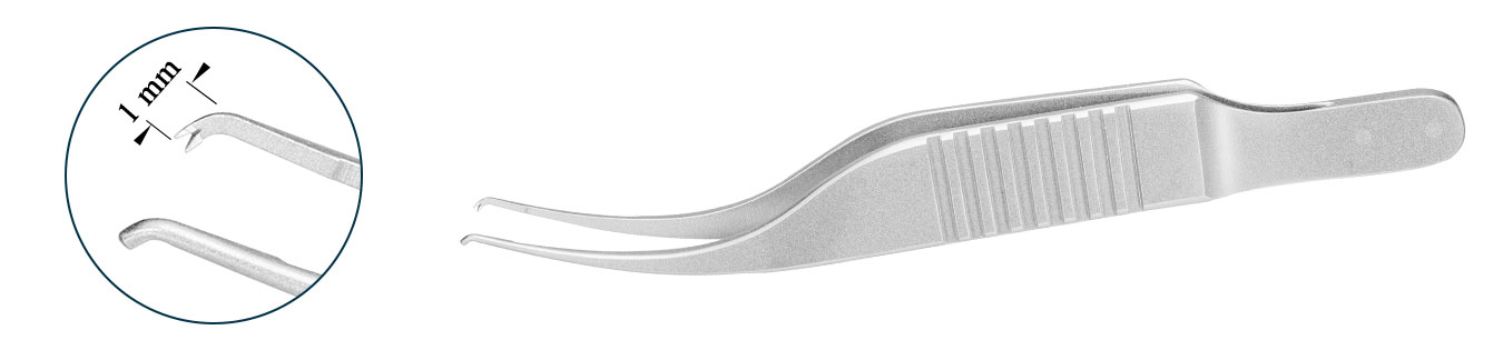 TMF231 CORNEAL FORCEPS COLIBRI TYPE, STAINLESS