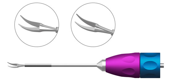 TMV402 CURVED SUBRETINAL SCISSORS