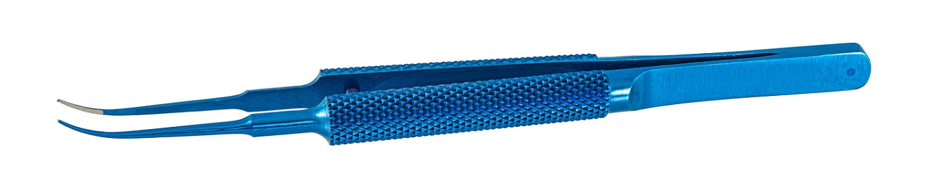 TMF434 TENNANT CORNEAL TYING FORCEPS  CURVED, TITANIUM