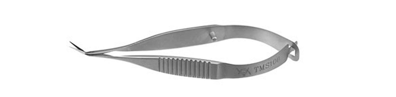 TMS106 VANNAS SCISSORS ANGLED,  STAINLESS STEEL