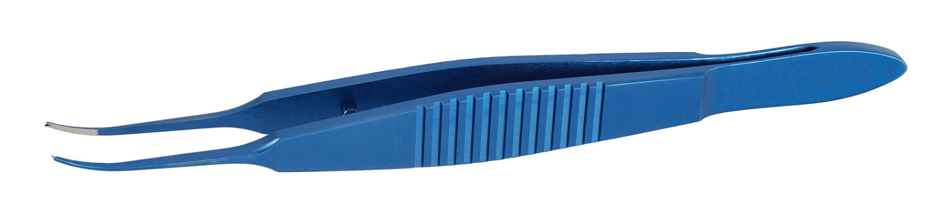 TMF419 CASTROVIEJO TYING FORCEPS CURVED,  TITANIUM