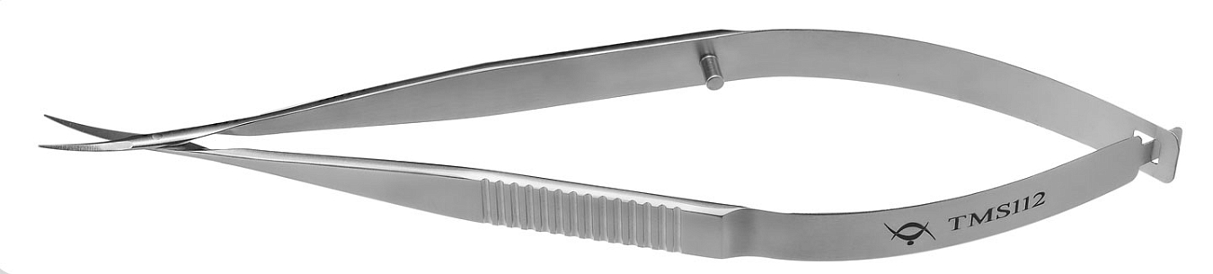 TMS112 VANNAS SCISSORS CURVED,  STAINLESS STEEL