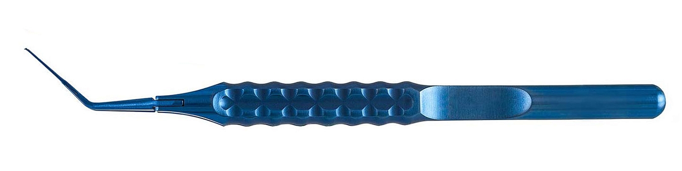 TMF167 CROSS ACTION CAPSULORHEXIS FORCEPS THREE JOINTS ANGLED