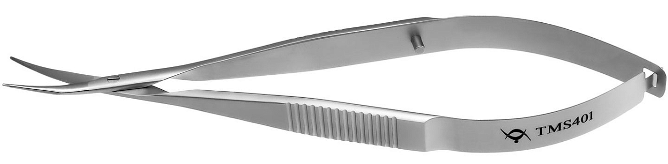 TMS401 WESTCOTT SCISSORS CURVED,  STAINLESS STEEL
