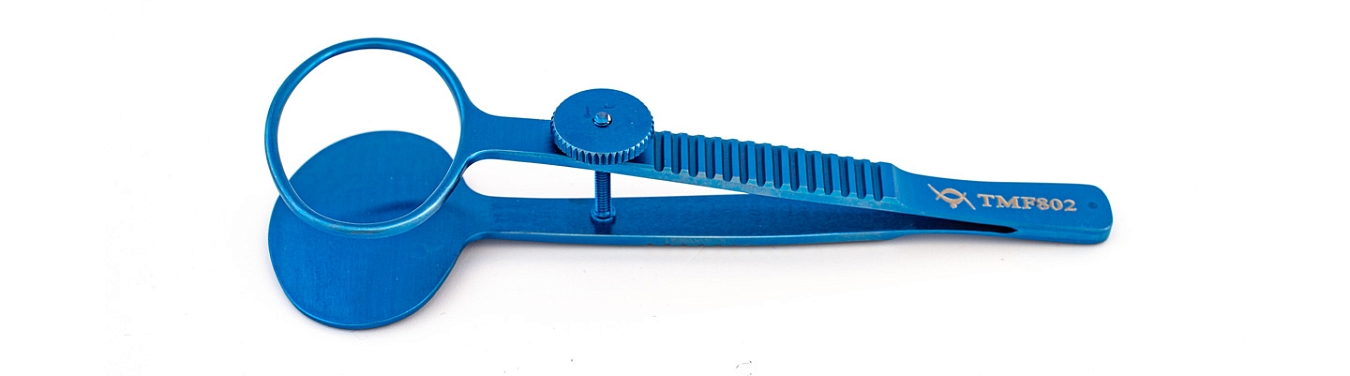 TMF802 DESMARRES CHALAZION FORCEPS,  TITANIUM