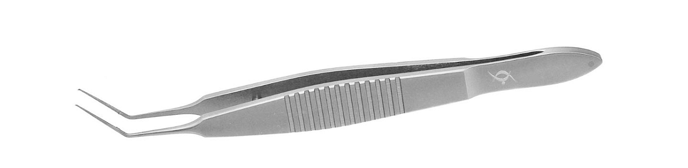 TMF117 UTRATA CAPSULOREXHIS FORCEPS,   CURVED, STAINLESS STEEL