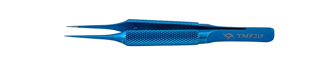 TMF215 CATALANO CORNEAL FORCEPS STRAIGHT,  TITANIUM